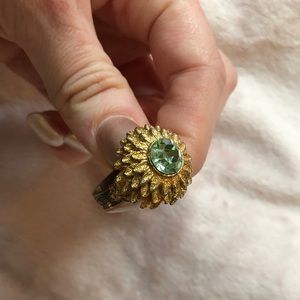 Vintage Aquamarine Gold Ring